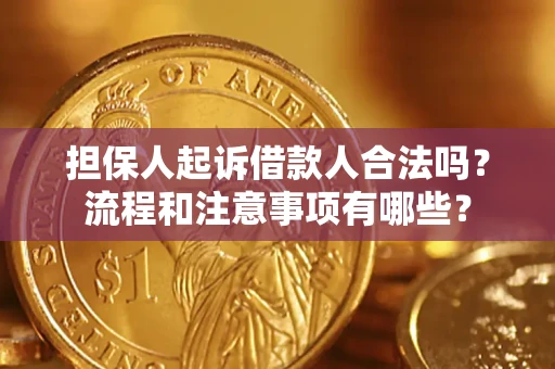 济南担保人起诉借款人合法吗？流程和注意事项有哪些？