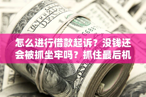 济南怎么进行借款起诉？没钱还会被抓坐牢吗？抓住最后机会！