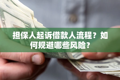 济南担保人起诉借款人流程？如何规避哪些风险？