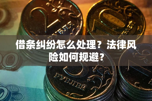 济南借条纠纷怎么处理？法律风险如何规避？